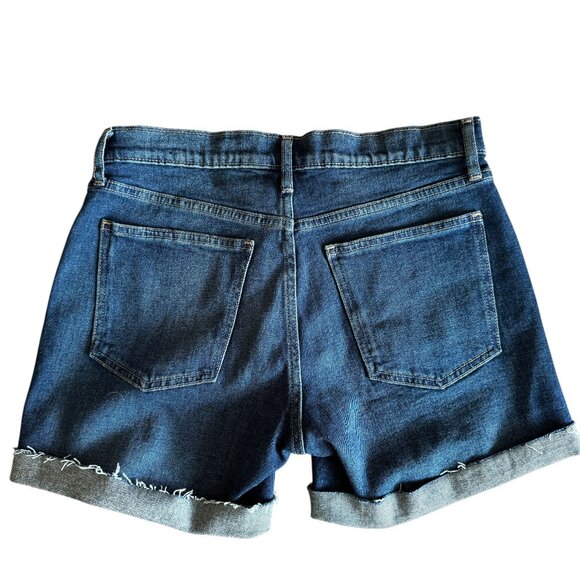 Gap Denim Shorts 5" Inseam Cut Offs Sz 4/27 Summer Beach Classic Casual Md Wash - Picture 2 of 14